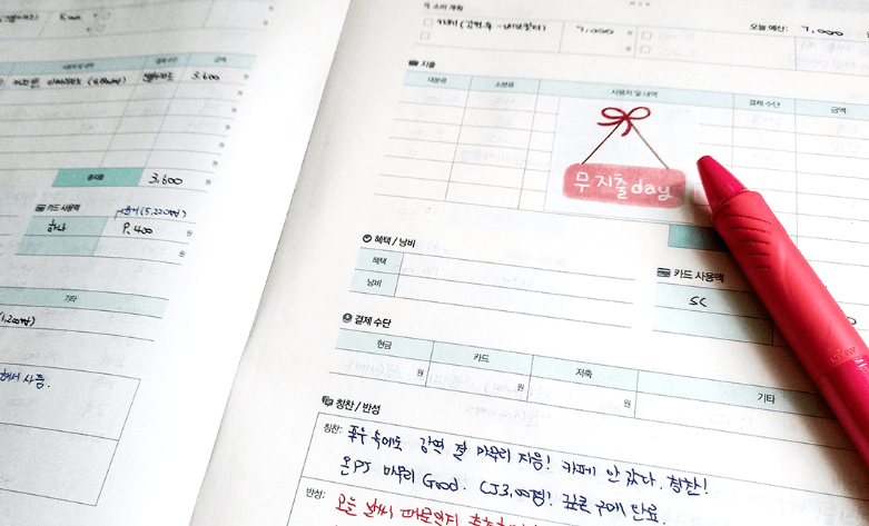 생활비 절약 꿀팁을 실천하는 모습