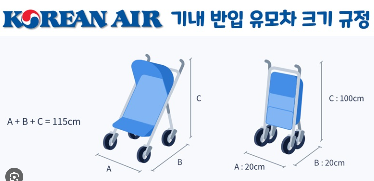 항공사 유모차 기내 반입 규정