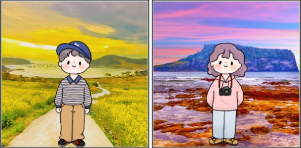 계절별 여행 옷차림 가이드 이미지