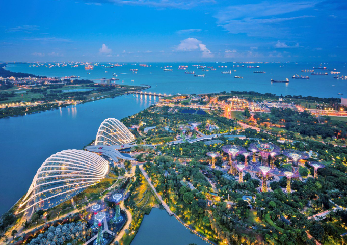 싱가포르 가족 여행지 가든스 바이 더 베이 전망