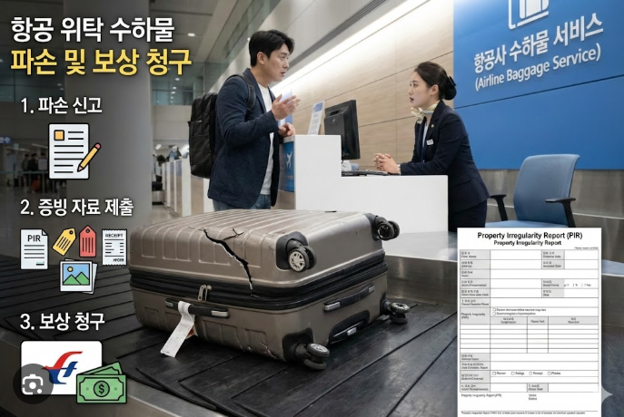 수하물 분실 파손 보상 청구