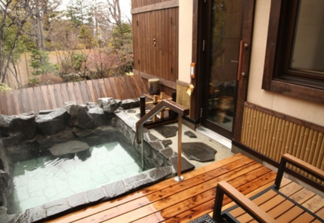 오타루 고라쿠엔 료칸 룸 온천탕