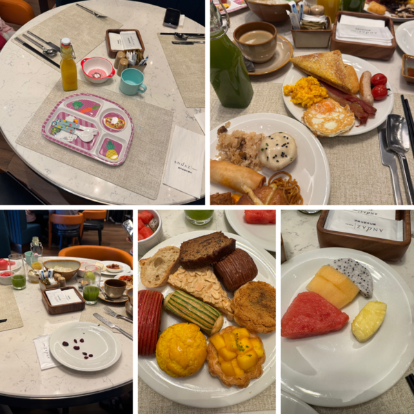 마카오 안다즈 호텔 조식 Kichen 메뉴구성