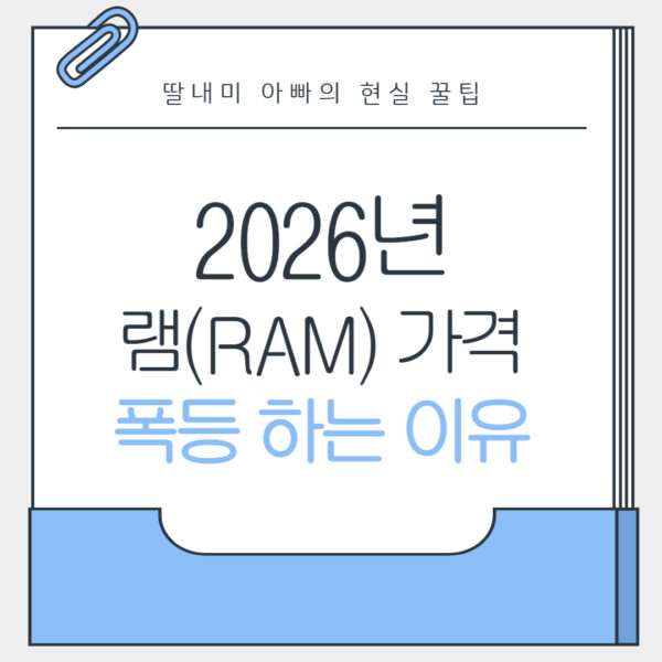 램 가격 폭등 이유 정리