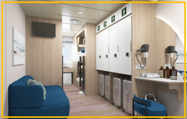 오사카 팬스타 크루즈 여행 - 오션뷰 객실