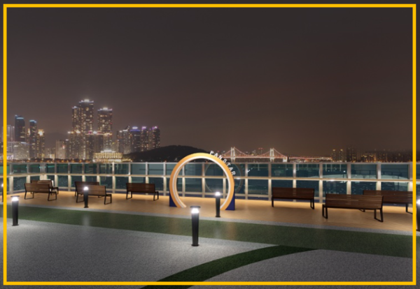 오사카 팬스타 크루즈 여행 - 전망 데크