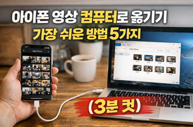 아이폰 영상 컴퓨터로 옮기기 가장 쉬운 5가지 방법