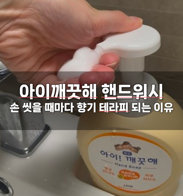 아이깨끗해 핸드워시 순 보송보송 파우더향