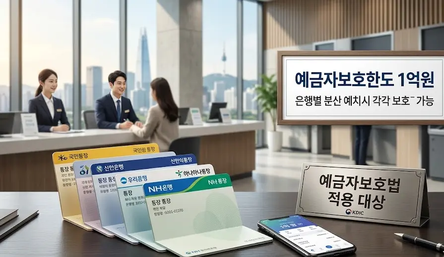예금자보호한도 1억원, 은행 나눠서 넣으면 정말 다 보호될까