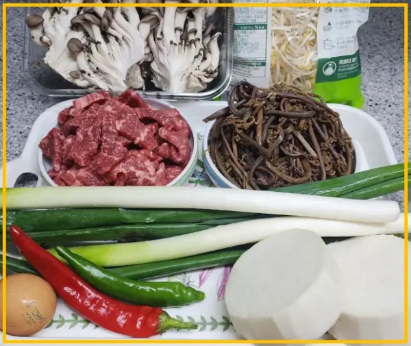 육개장 황금레시피_육개장 재료