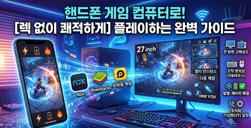 모바일 게임 컴퓨터로 렉 없이 즐기는 실행 가이드 및 최적화 설정